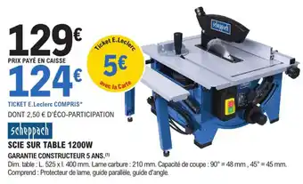 Scie Sur Table 1200W