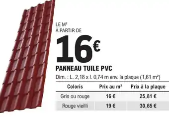 E.Leclerc Brico Panneau Tuile PVC offre
