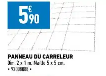 Panneau du Carreleur