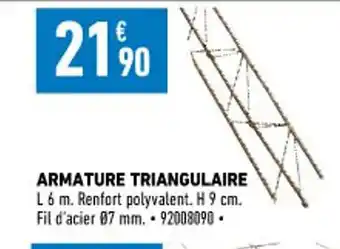 Brico Cash Armature Triangulaire offre