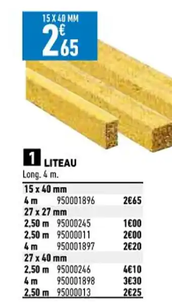 Brico Cash Liteau offre