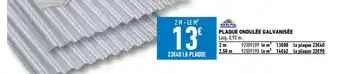 Brico Cash Plaque Ondulée Galvanisée offre