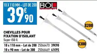 Brico Cash Chevilles Pour Fixation D'Isolant offre
