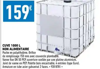 Brico Cash Cuve 1000 L Non Alimentaire offre