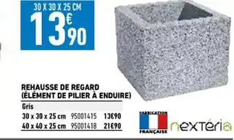 Brico Cash Rehausse de Regard offre