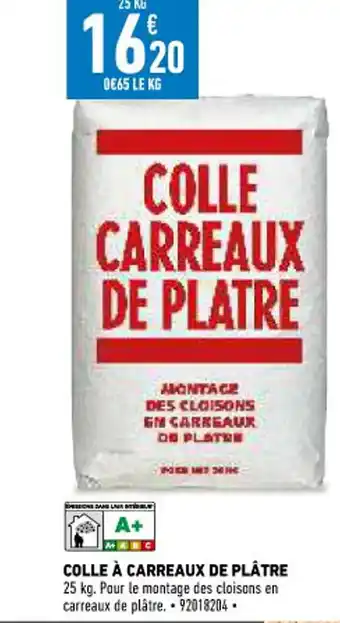 Brico Cash Colle à Carreaux de Plâtre offre
