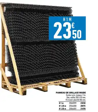 Brico Cash Panneau de Grillage Rigide offre