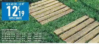 Brico Cash Dalle De Terrasse offre