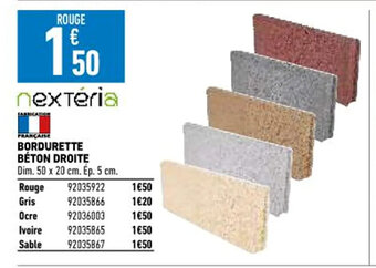 Brico Cash Bordurette béton Droite offre