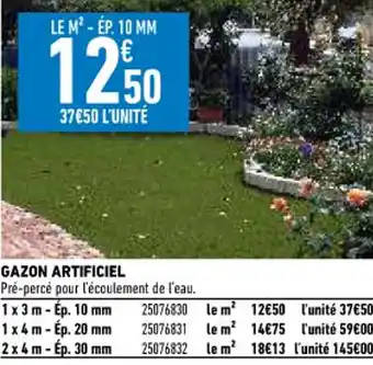 Brico Cash Gazon Artificiel offre