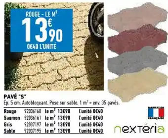 Brico Cash Pavé 'S" offre