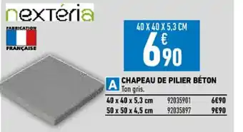 Brico Cash Chapeau De Pilier Béton offre