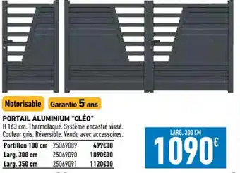 Brico Cash Portail Aluminium "Cléo" offre