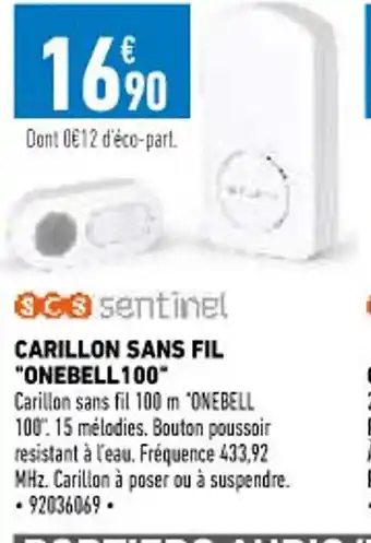 Brico Cash Carillon Sans Fil "Onebell 100" offre