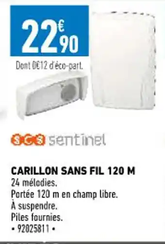 Brico Cash carillon Sans Fil 120 M offre