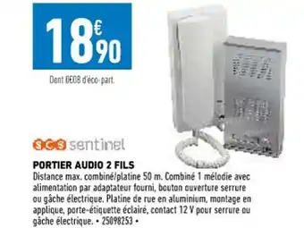 Brico Cash Portier Audio 2 Fils offre