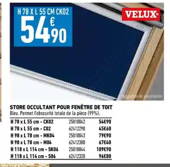 Store Occultant Pour Fenêtre De Toit
