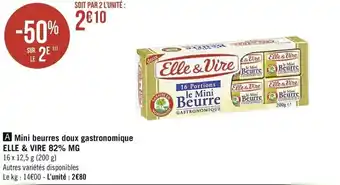 Mini beurres doux gastronomique