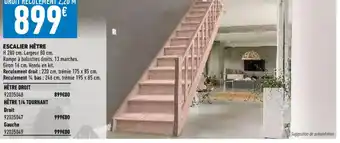 Brico Cash Escalier Hetre offre