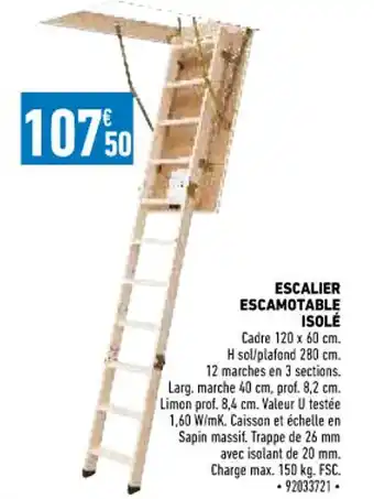 Escalier Escamotable Isolé