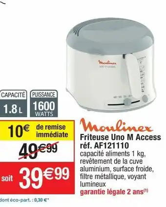 Cora x Carrefour Friteuse moulinex offre
