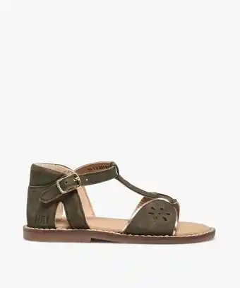 Gémo Sandales fille dessus cuir retourné à talon fermé – na! offre