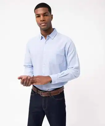 Gémo Chemise homme à manches longues en lin mélangé offre