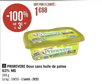 Casino Supermarchés Primevere Doux sans huile de palme offre