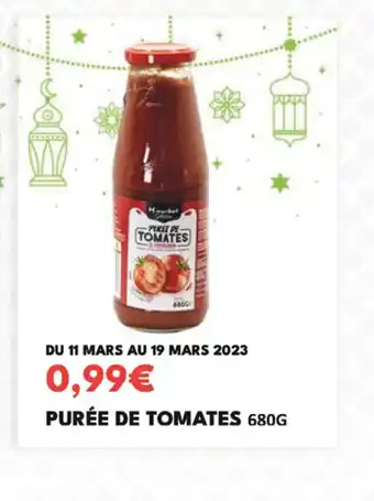 Hmarket Puree de tomates offre