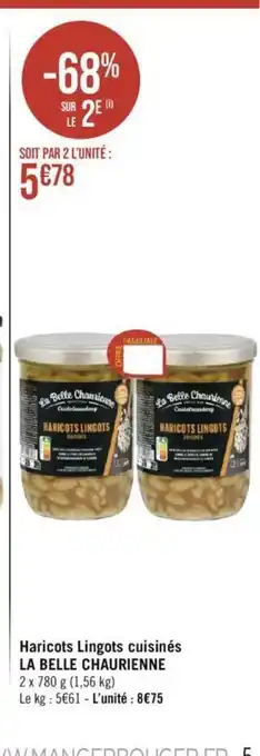Haricots lingots cuisines la belle charienne