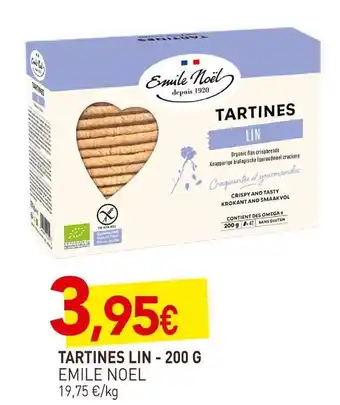 naturéO Emile noel tartines lin offre