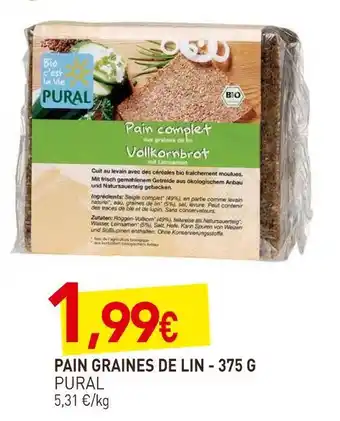 Pural pain graines de lin