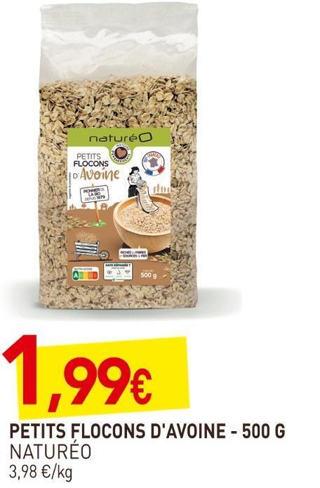 naturéO Naturéo petits flocons d'avoine offre