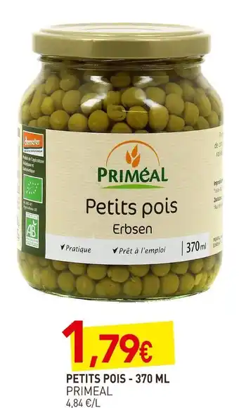 naturéO Primeal petits pois offre