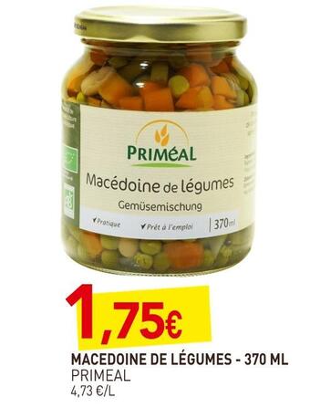 naturéO Primeal macedoine de légumes offre