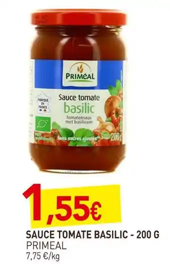 Primeal sauce tomate basilic