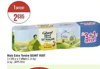 Geant vert maĂŻs extra tendre