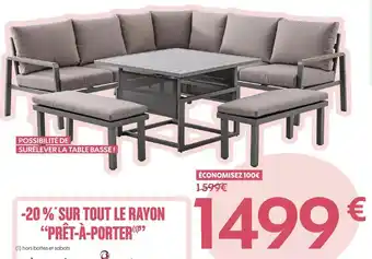 Truffaut Brighton salon d’angle ava offre
