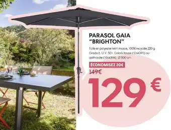 Truffaut Brighton parasol gaia offre
