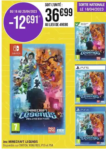 Jeu minecraft legends