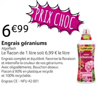 Algoflash engrais géraniums