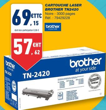 Bureau Vallée Brother cartouche laser tn2420 offre