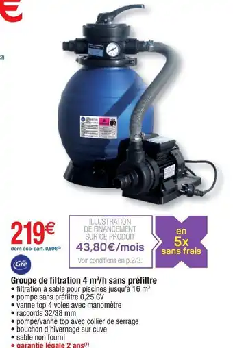 Cora x Carrefour Accessoires pour piscine offre