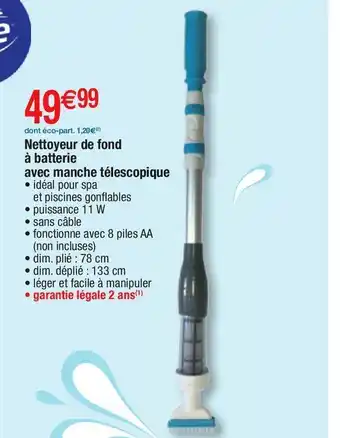 Cora x Carrefour Nettoyeur de piscine offre