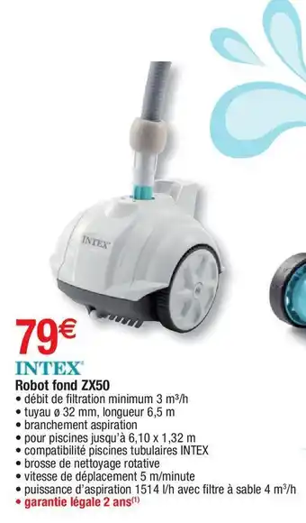 Cora x Carrefour Robot de nettoyage fond de piscine intex offre