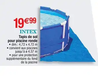 Cora x Carrefour Tapis de sol de piscine intex offre