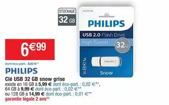 Cora x Carrefour Usb 32gb philips offre