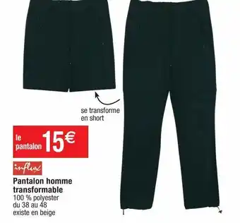 Cora x Carrefour Pantalon homme offre