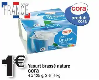 Cora x Carrefour Yaourt cora offre