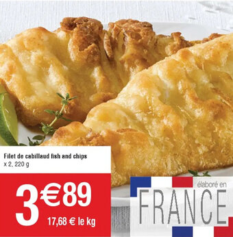 Cora x Carrefour Filet de cabillaud fish and chips offre